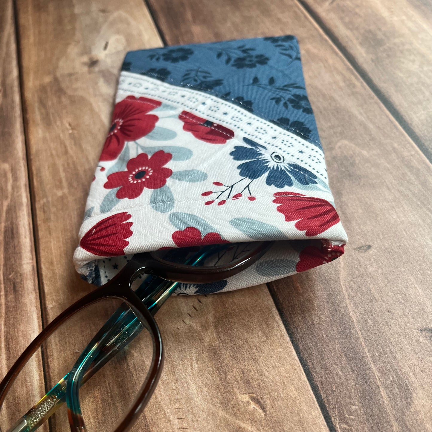 Glasses Case - Americana Stripe