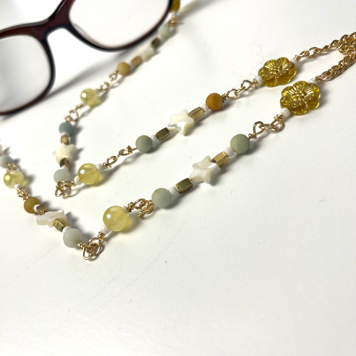 Golden Meadow Sunshine Glasses Chain