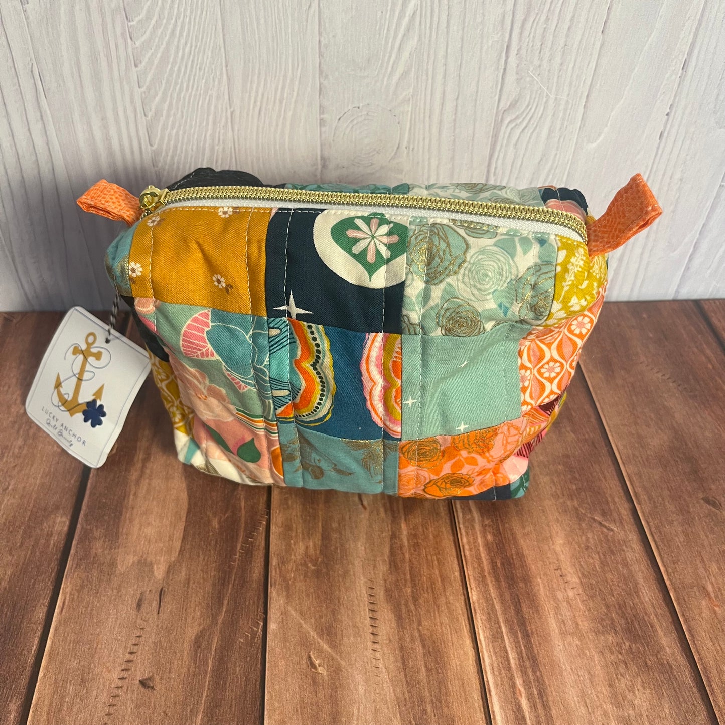 Quilted Cosmetics Pouch - Colorful Cheer