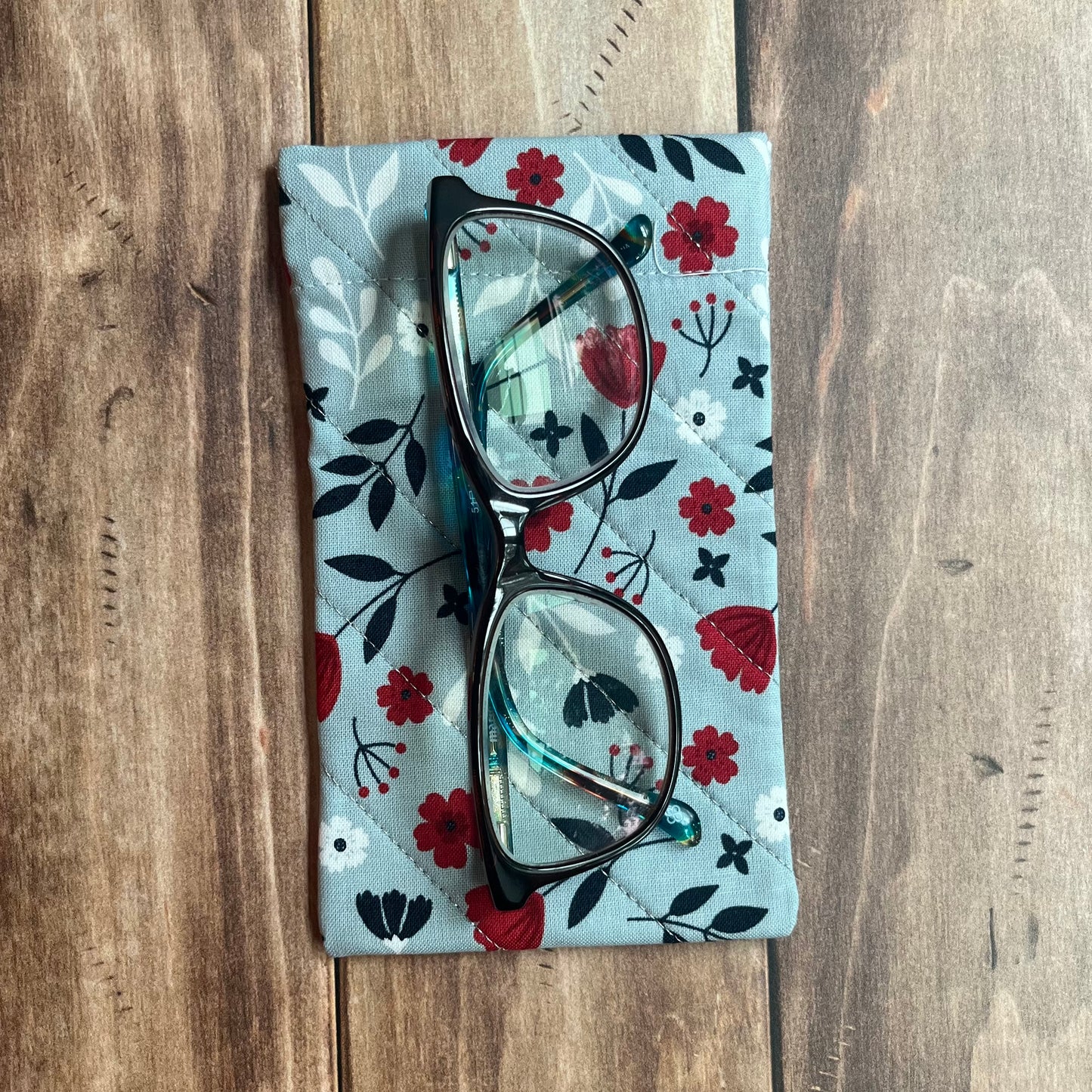 Glasses Case - Americana Blue Floral
