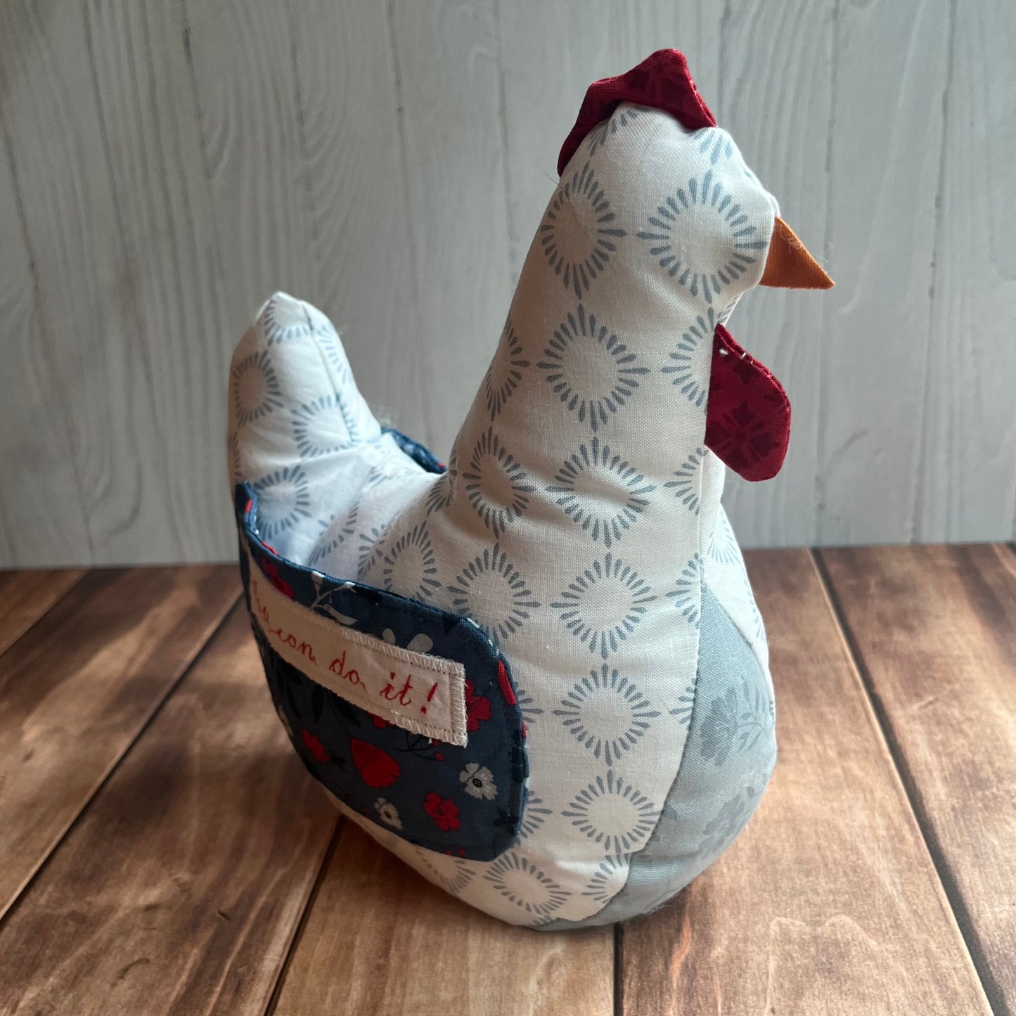 Encouragement Chicken in Bright Americana