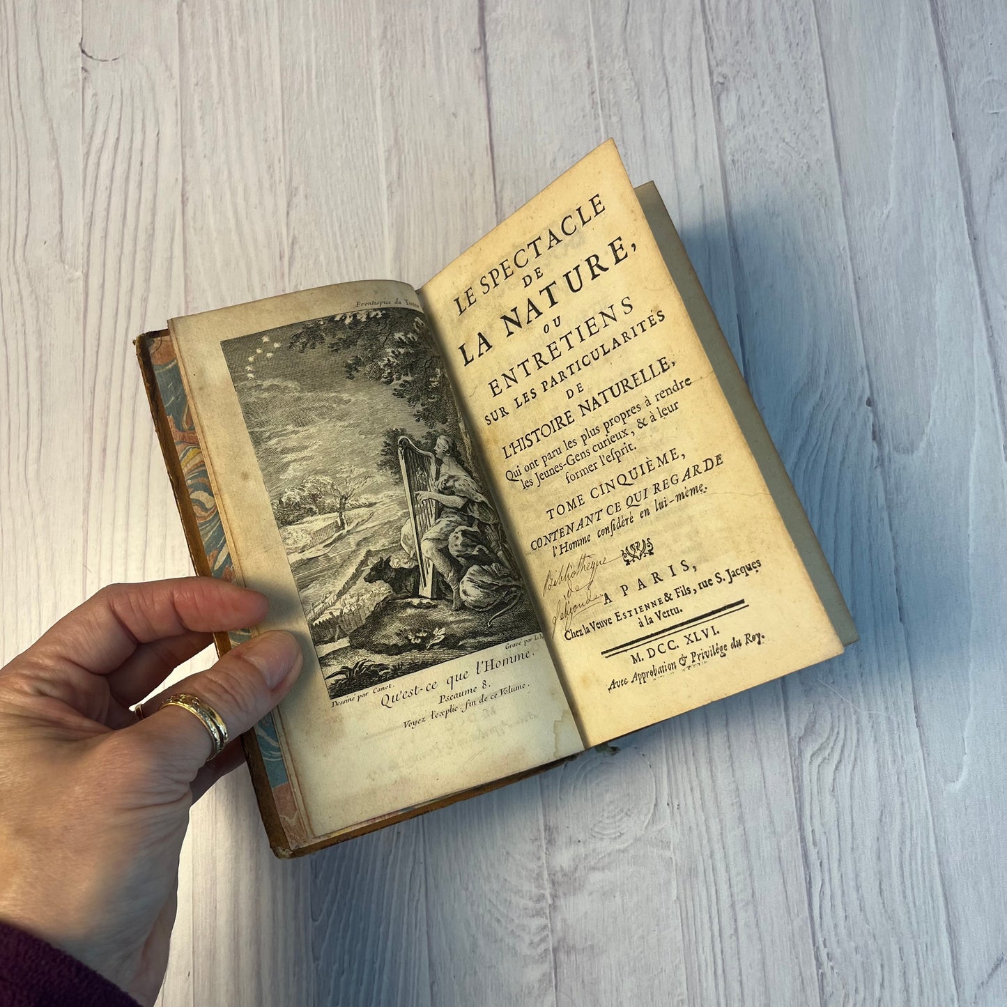 Antique French Book - Nature