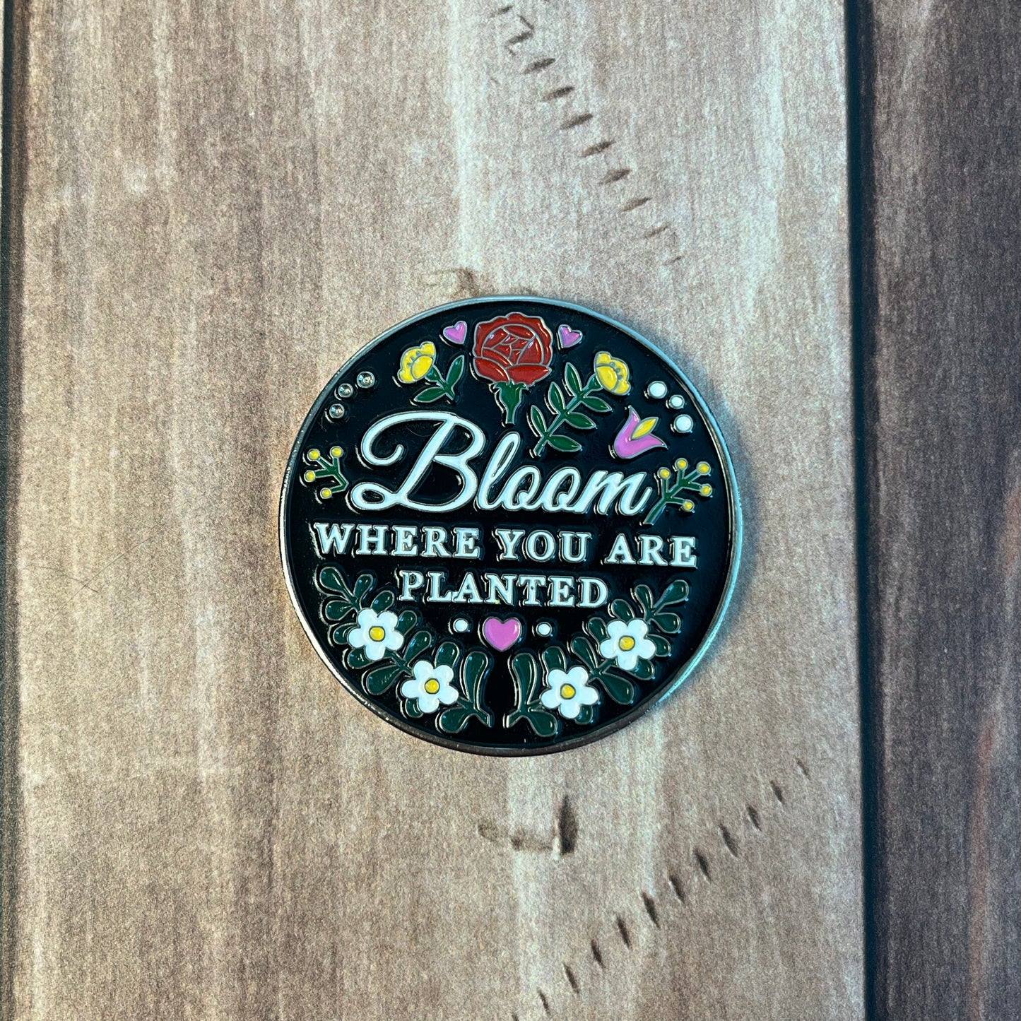 Bloom Where You're Planted - Military Spouse Challenge Coin