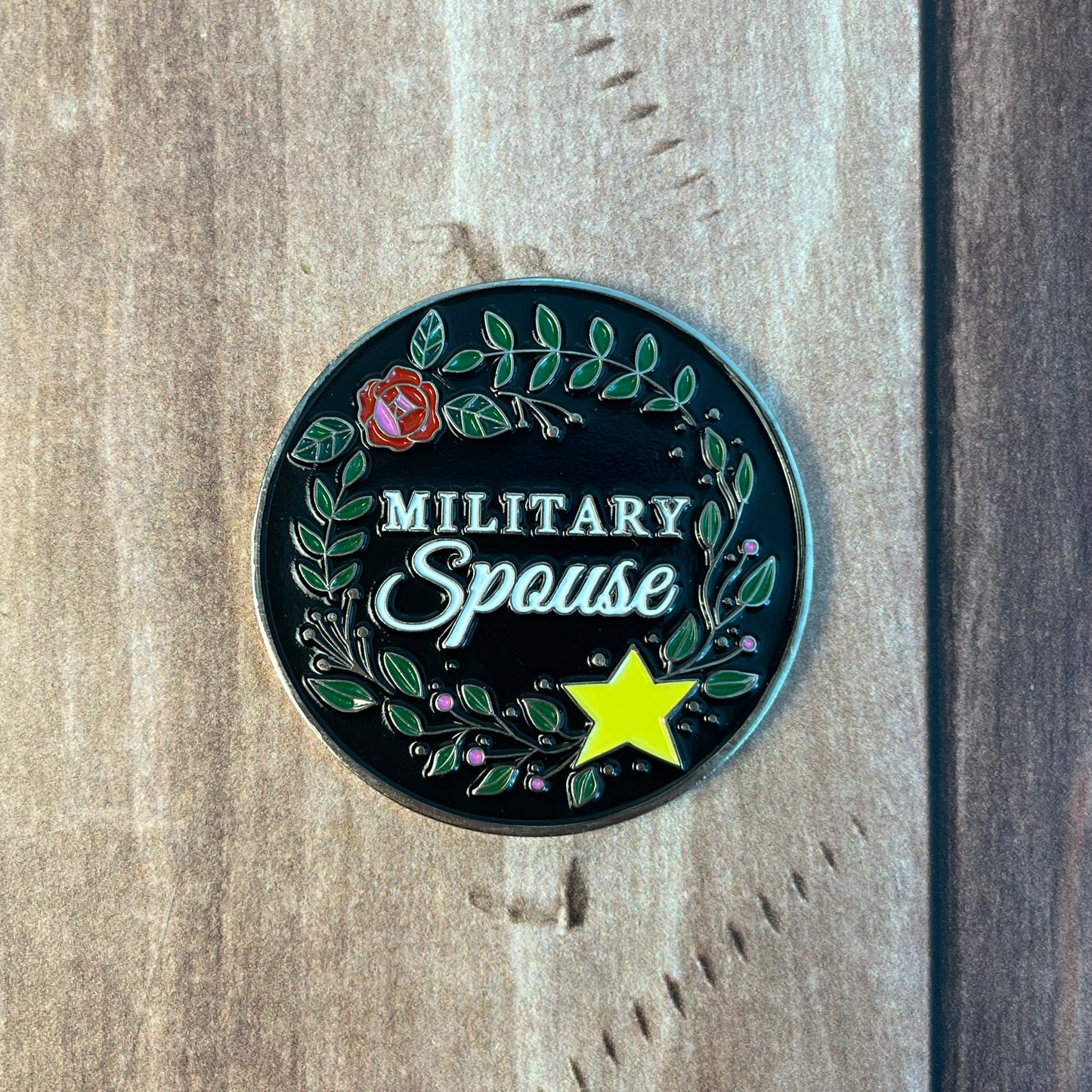 Bloom Where You're Planted - Military Spouse Challenge Coin
