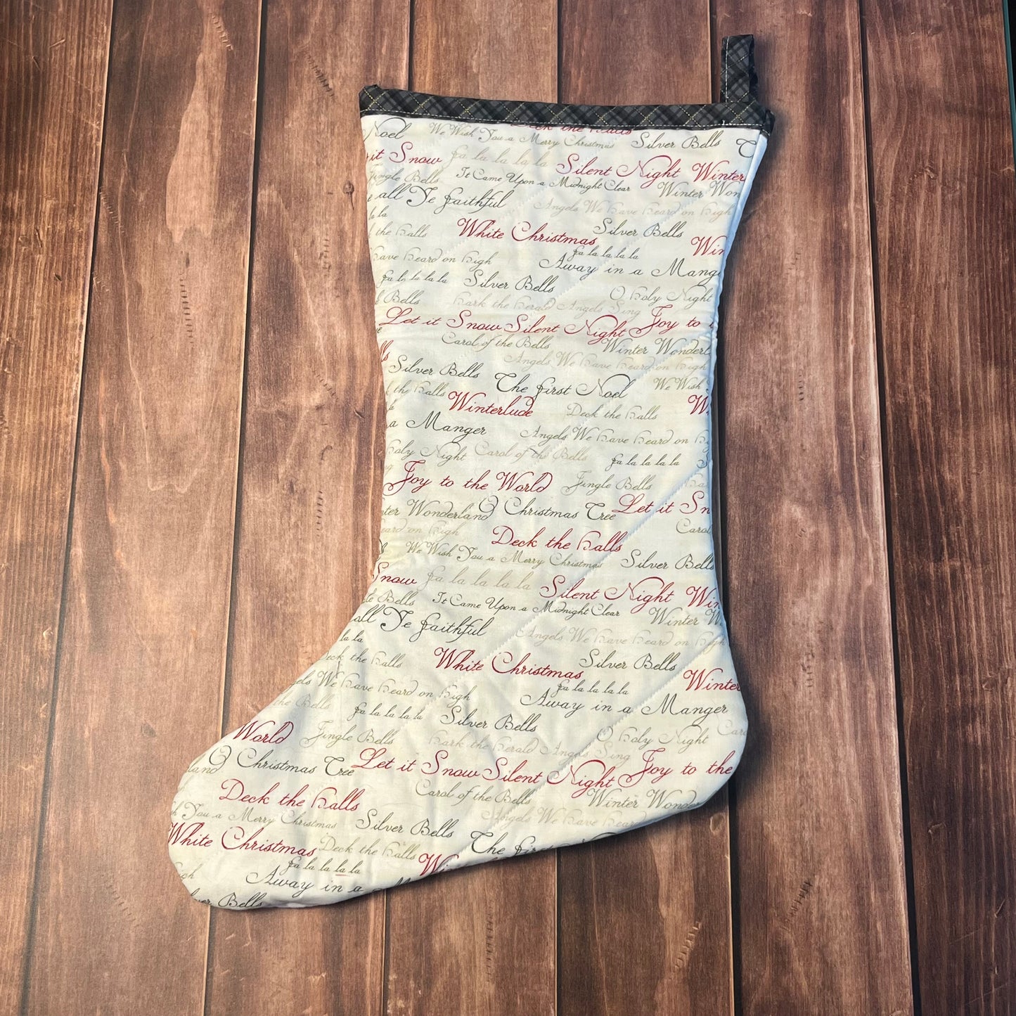 Quilted Christmas Stocking – Reindeer