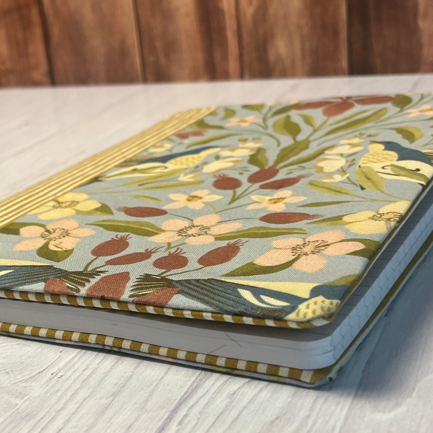 Composition Notebook Cover - Birds and Stripes