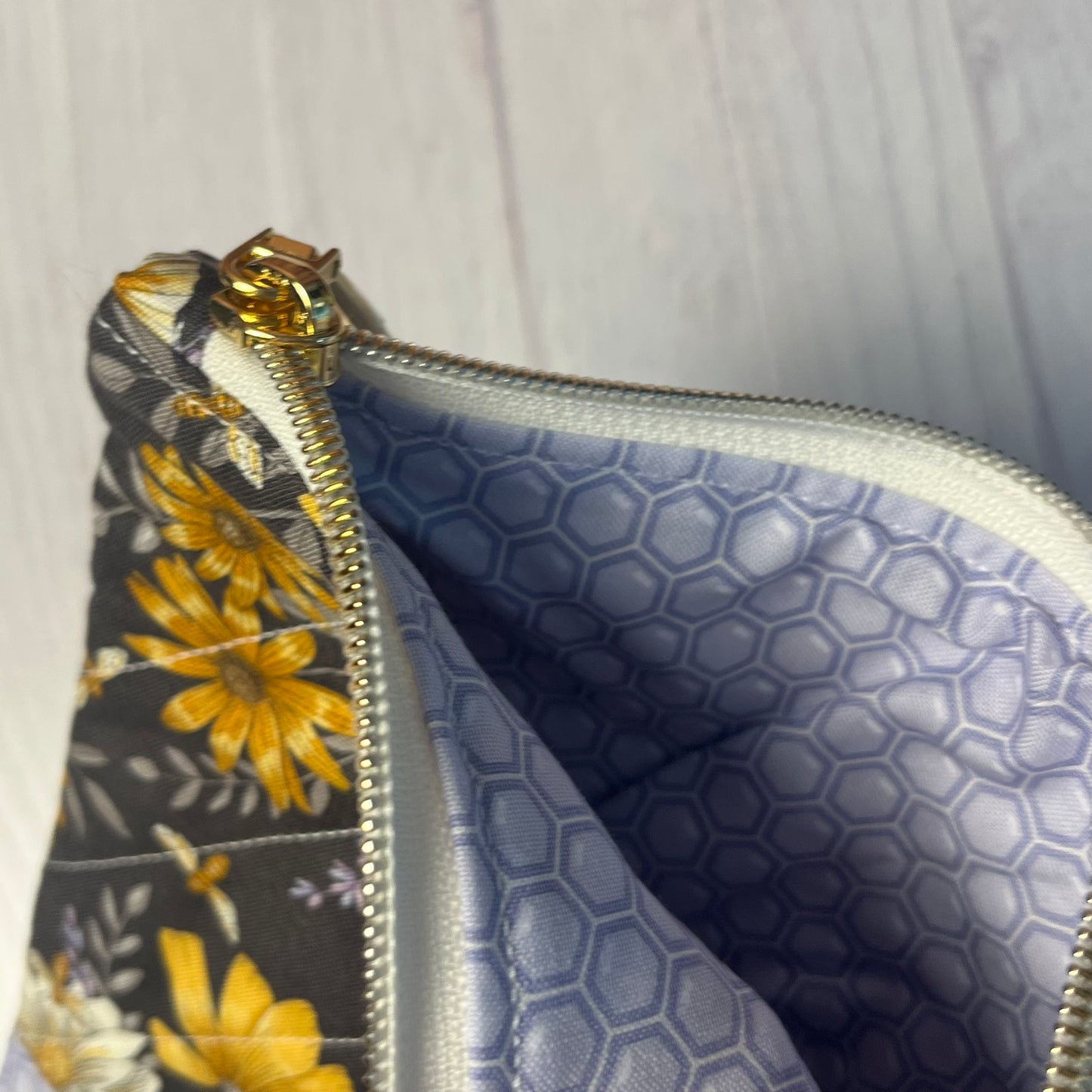 Kindle Sleeve - Bees in the Lavender (wide darker version)
