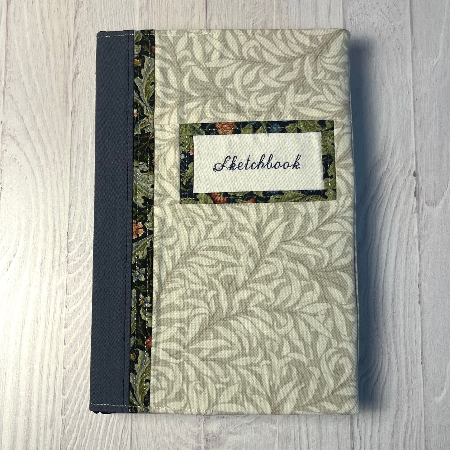 Fabric Covered Sketchbook - Victoria's Stripe