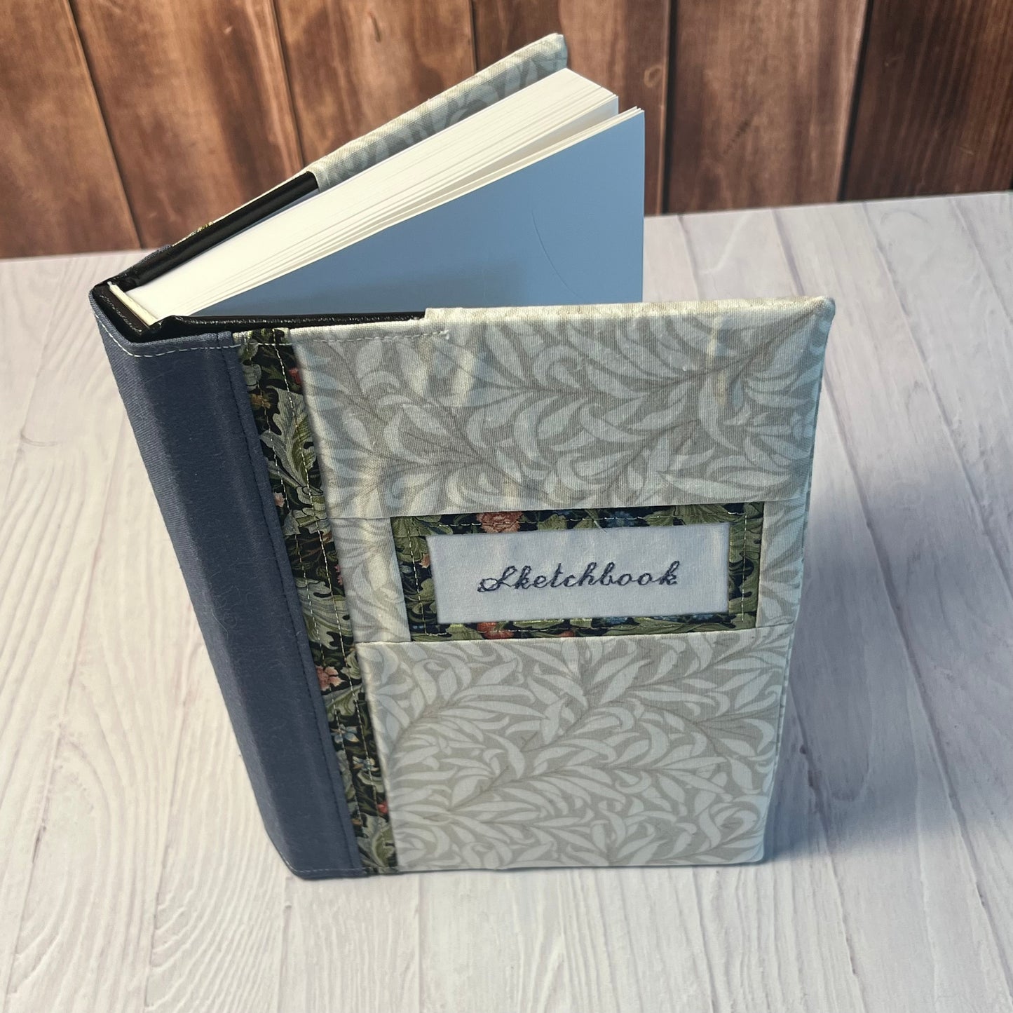 Fabric Covered Sketchbook - Victoria's Stripe