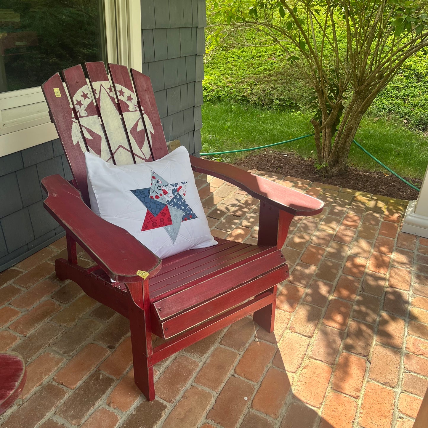 Quilted Throw Pillow - Americana Star (1)