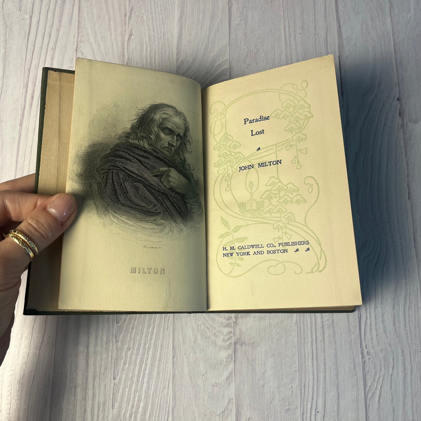 Paradise Lost – John Milton (Hardcover, H. M. Caldwell, c. 1900–1910)