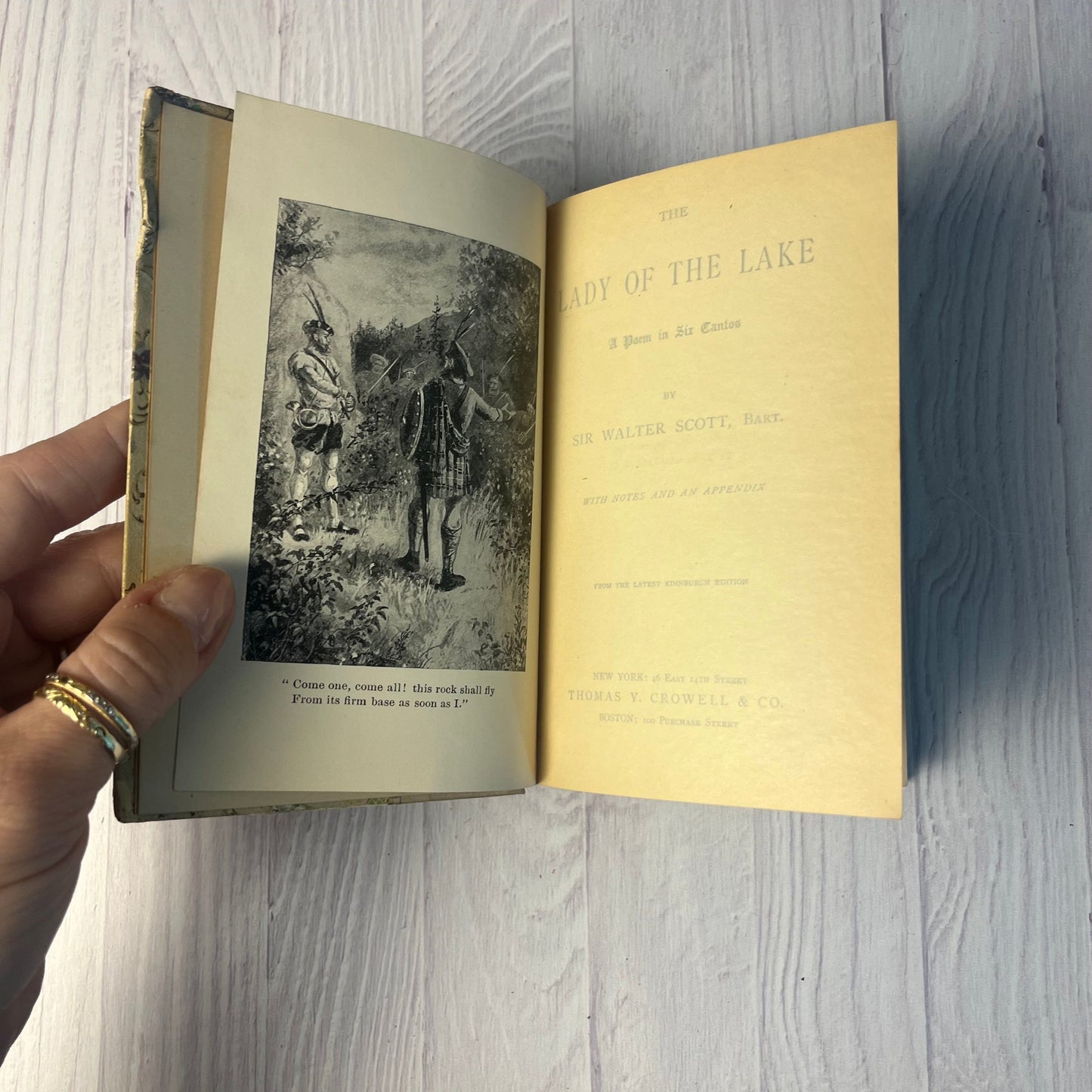 The Lady of the Lake – Sir Walter Scott (1892 Hardcover, T. Y. Crowell & Co.)
