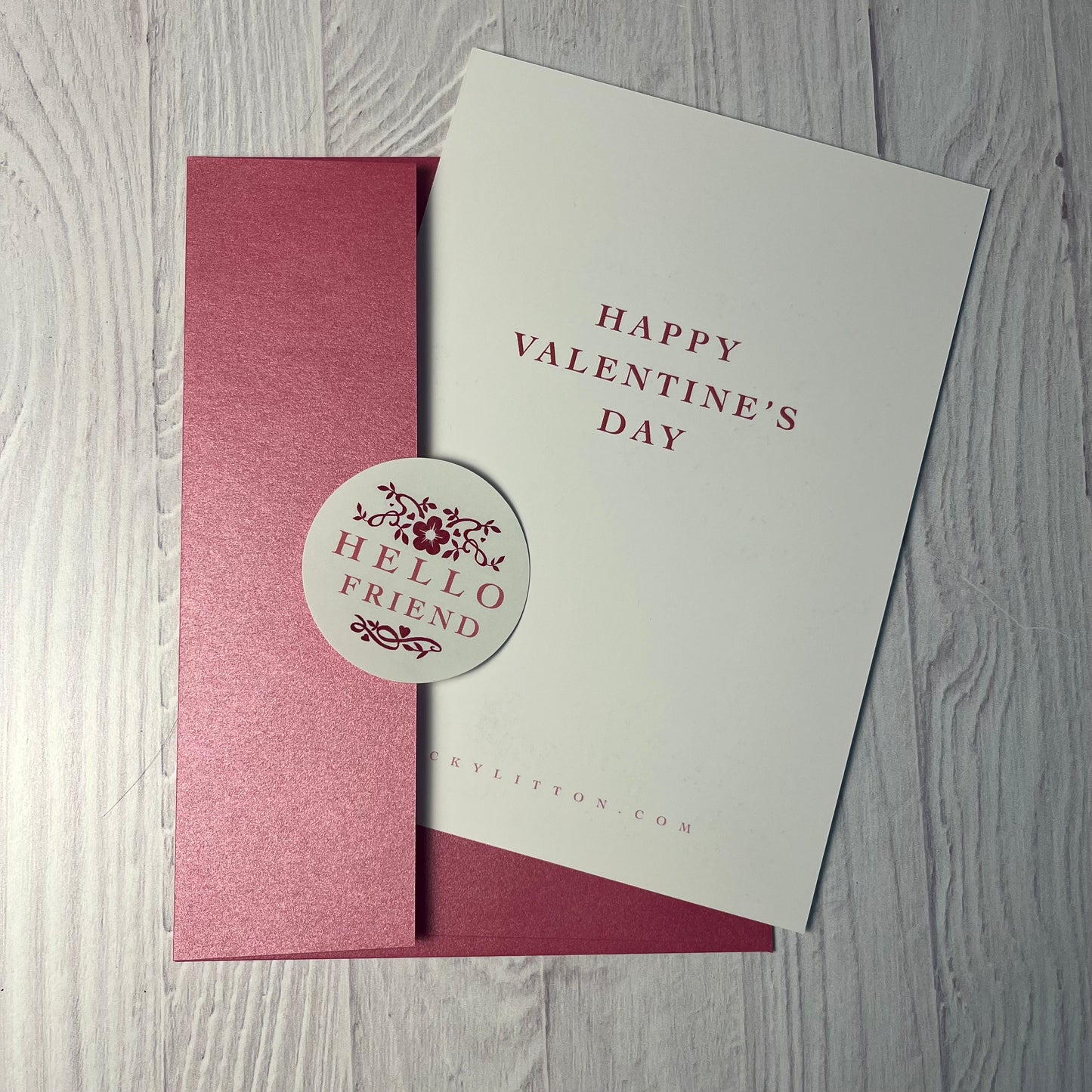 True Friends Heart Valentine’s Day Card – Single 5x7 Flat Card