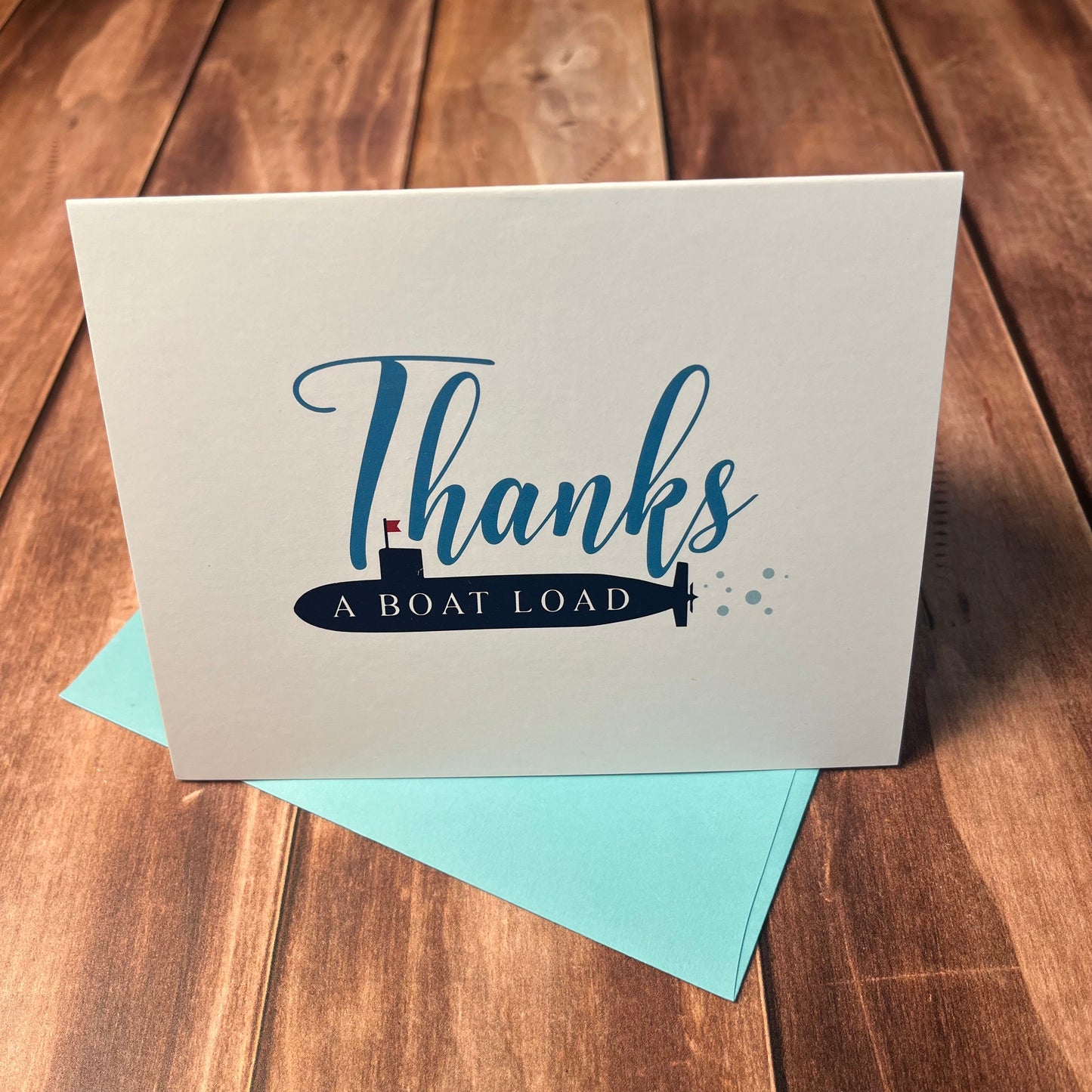 “Thanks a Boatload” Submarine Thank You Cards – Set of 10