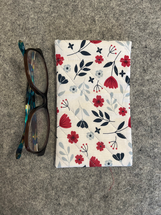 Glasses Case - Americana White Floral