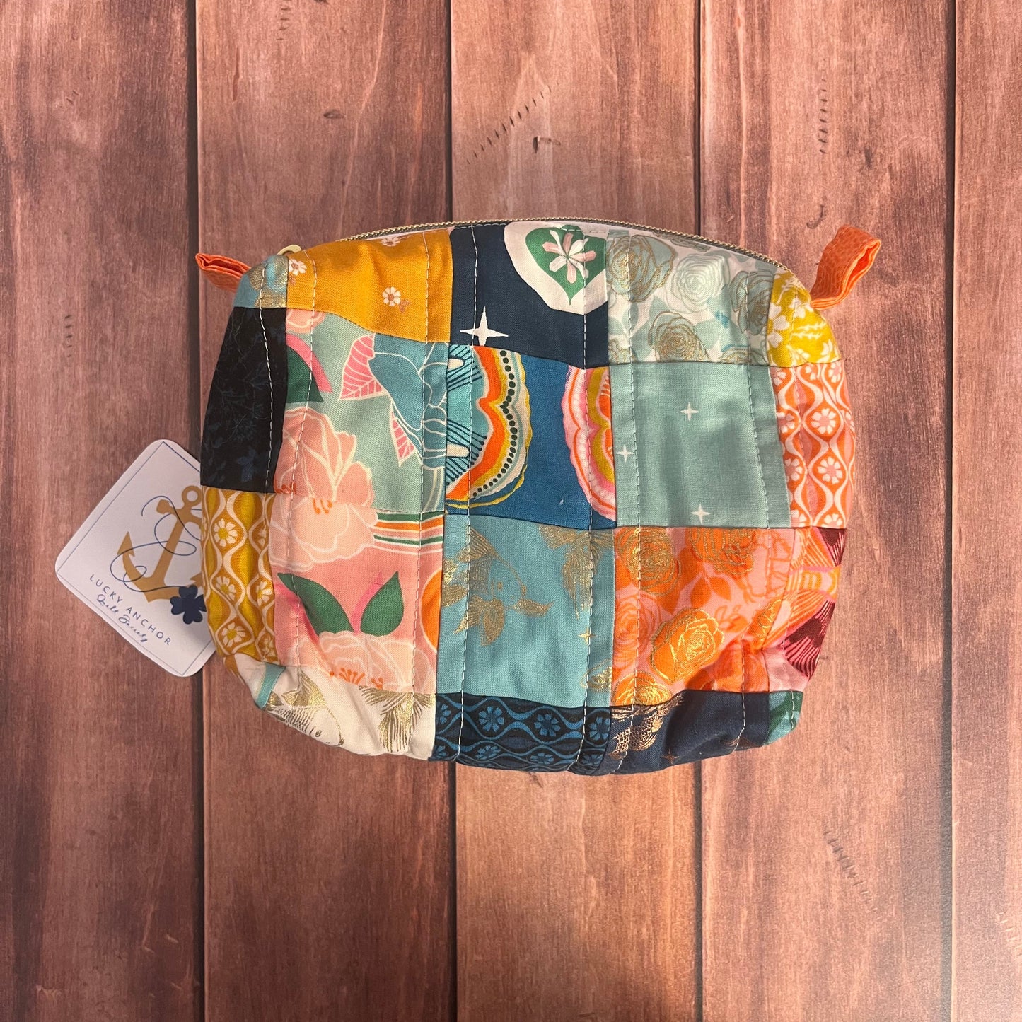 Quilted Cosmetics Pouch - Colorful Cheer