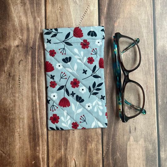 Glasses Case - Americana Blue Floral