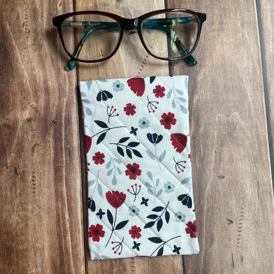 Glasses Case - Americana White Floral
