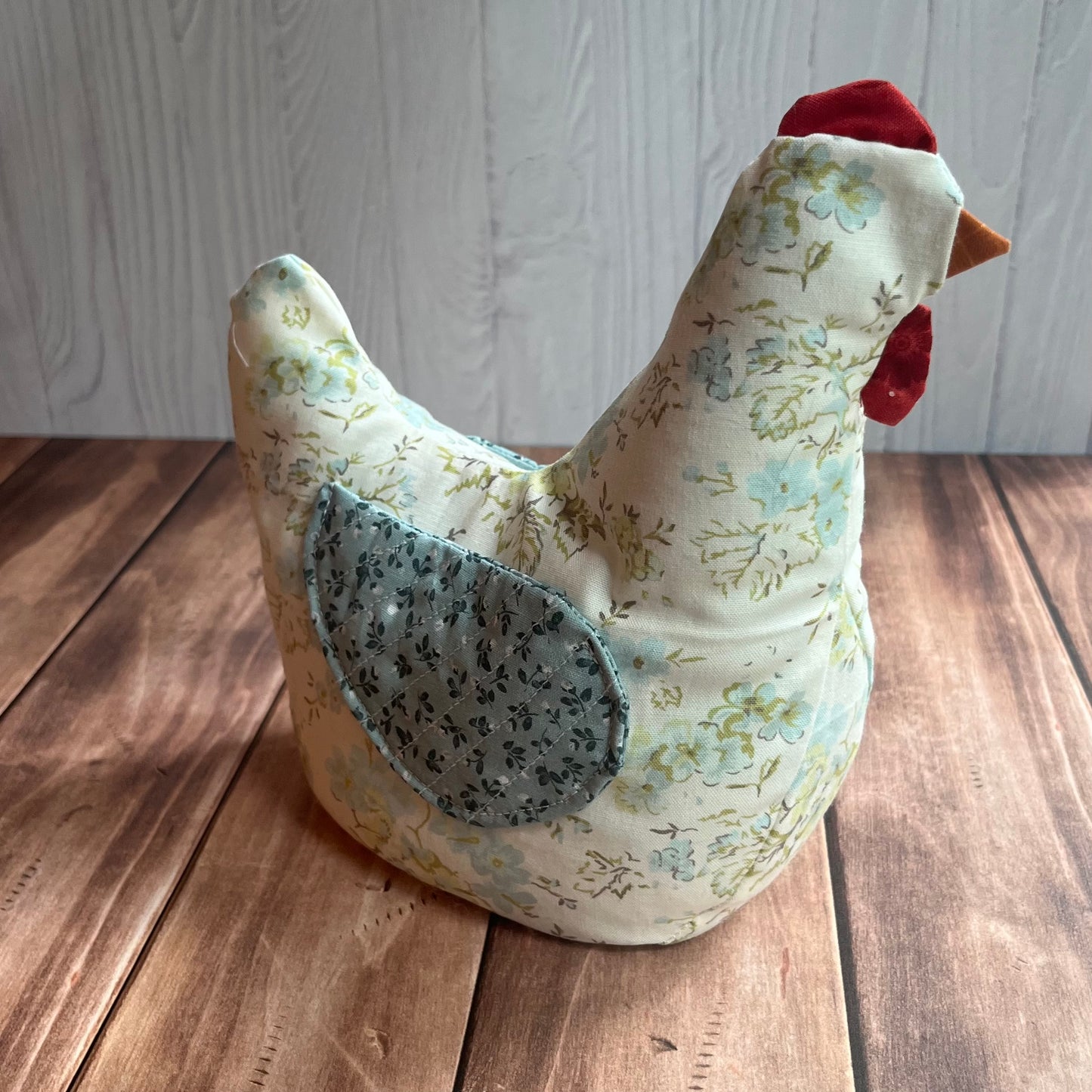 Encouragement Chicken in Blue Prairie