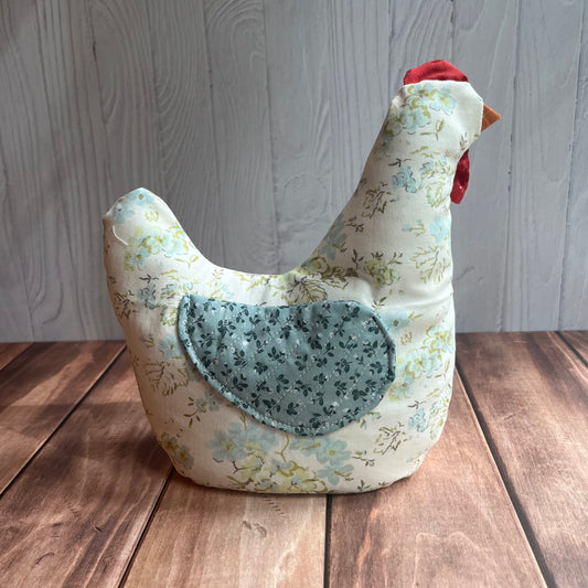 Encouragement Chicken in Blue Prairie