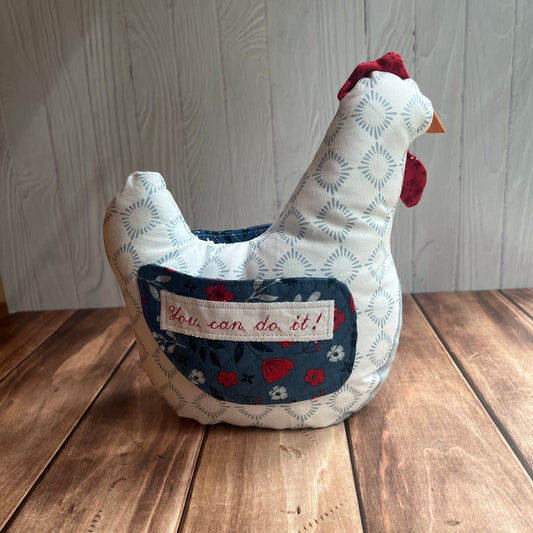 Encouragement Chicken in Bright Americana
