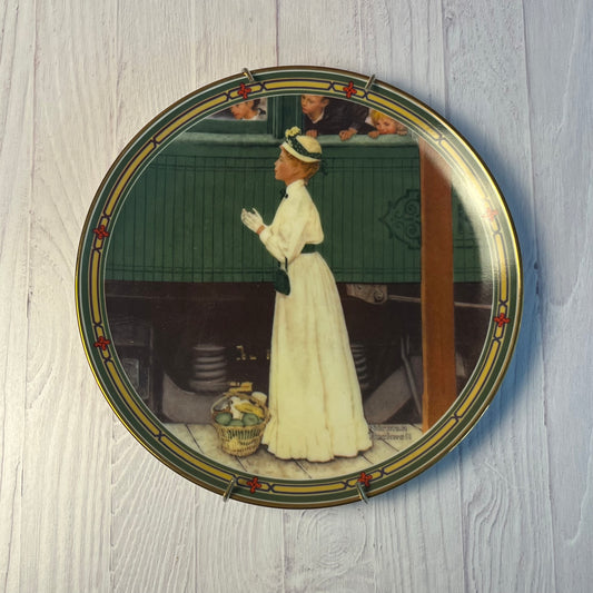 Norman Rockwell Collector Plate – A Mother’s Welcome (1986, Knowles China)