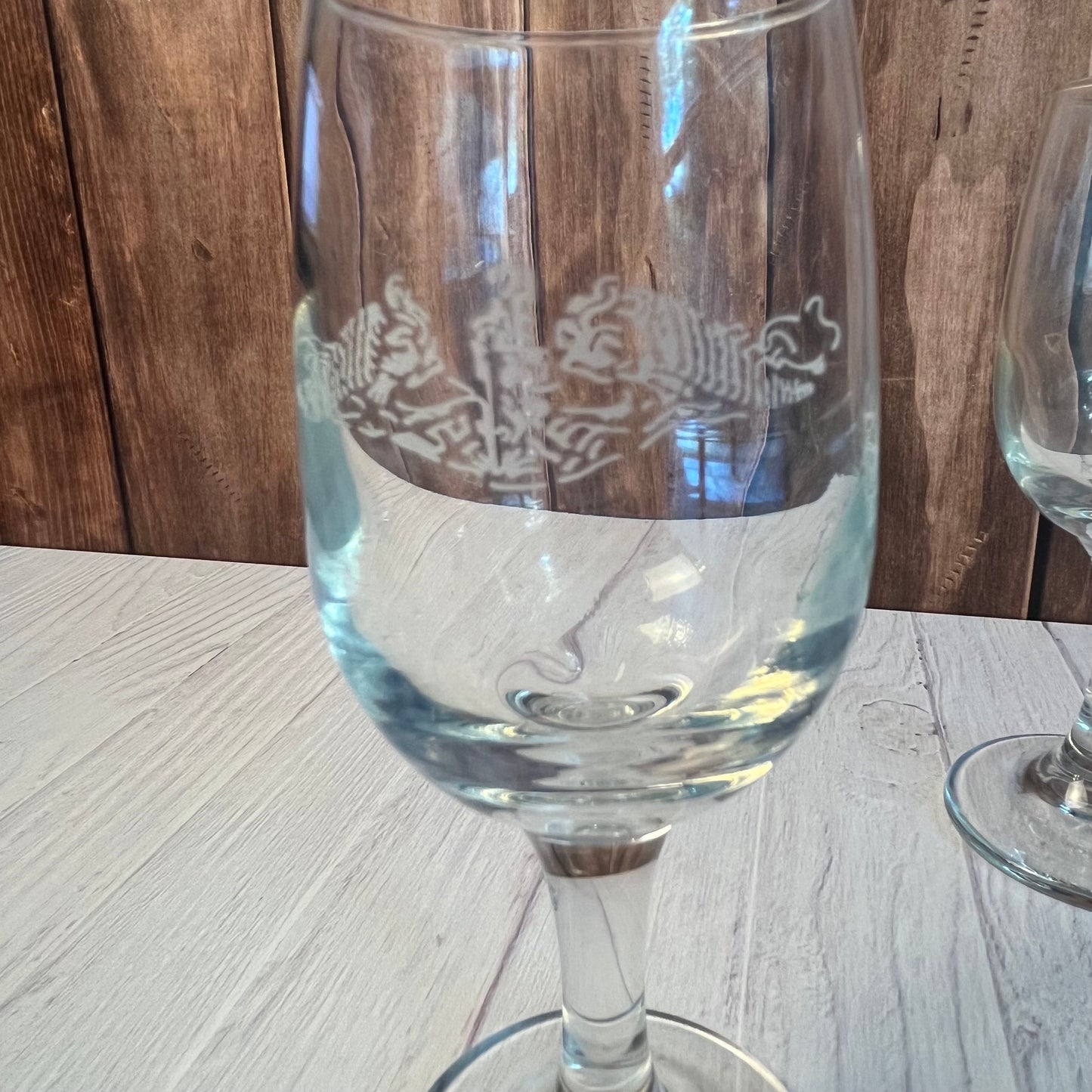 Set of Six Submarine Dolphin Wine Glasses