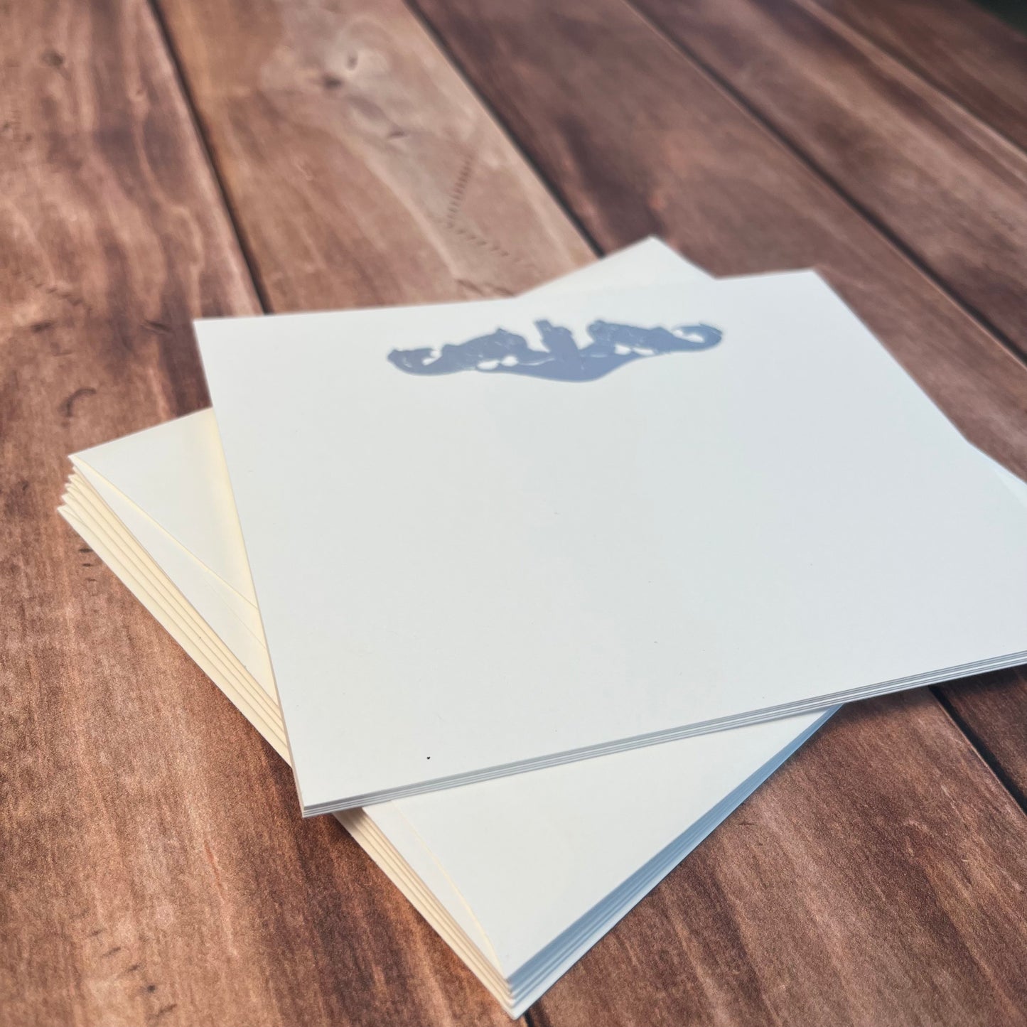 Silver Foil Dolphin Insignia Stationery Set