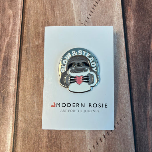 Slow and Steady Enamel Pin