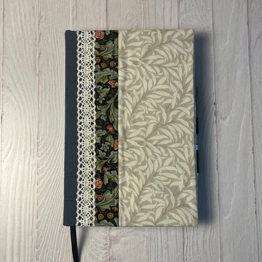 Fabric Covered Sketchbook  - Vintage Garden Lace
