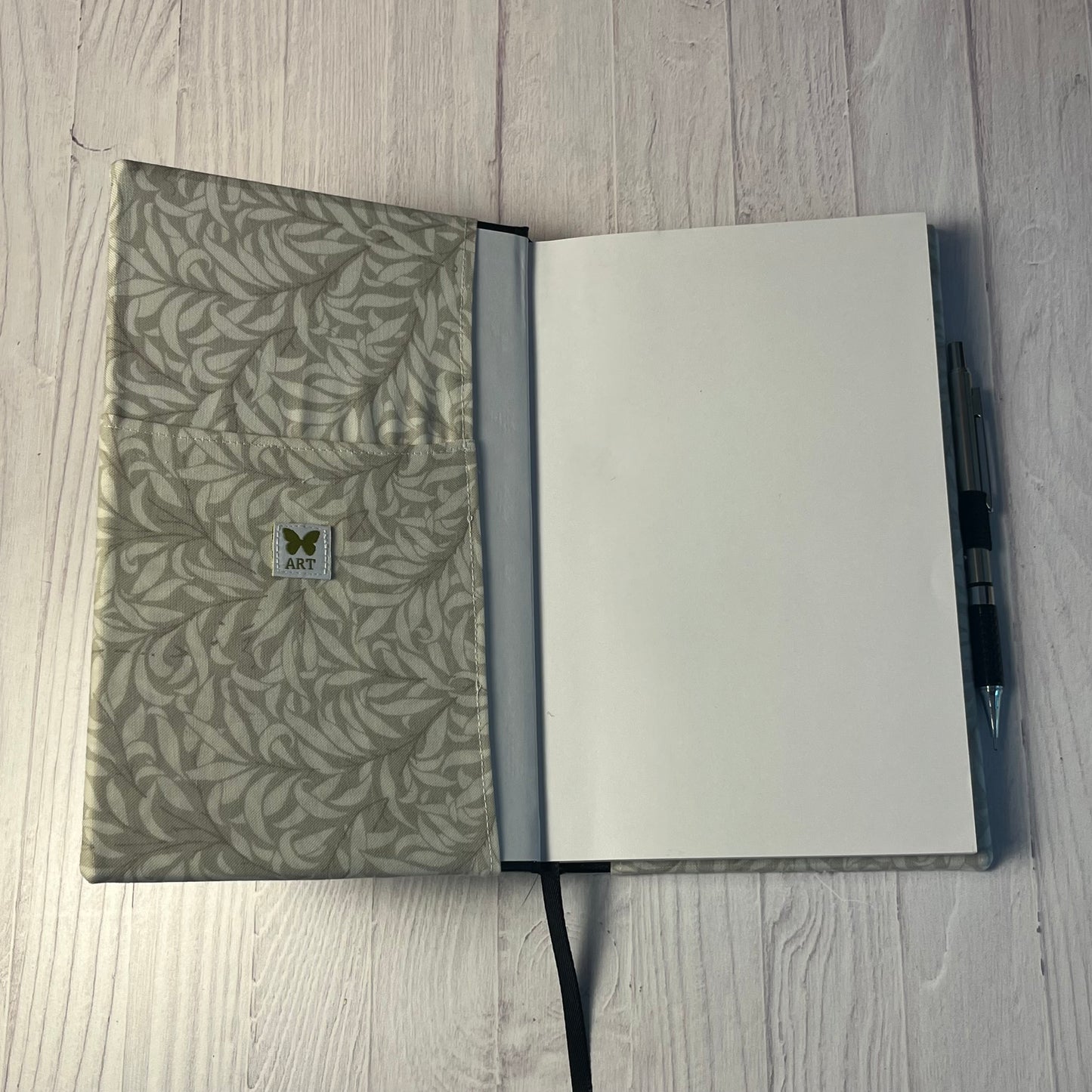 Fabric Covered Sketchbook  - Victoria's Stripe