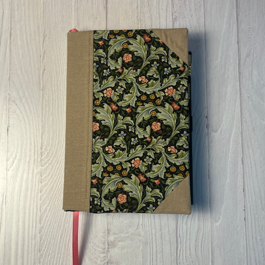 Fabric Covered Sketchbook  - Midnight Garden Coffee