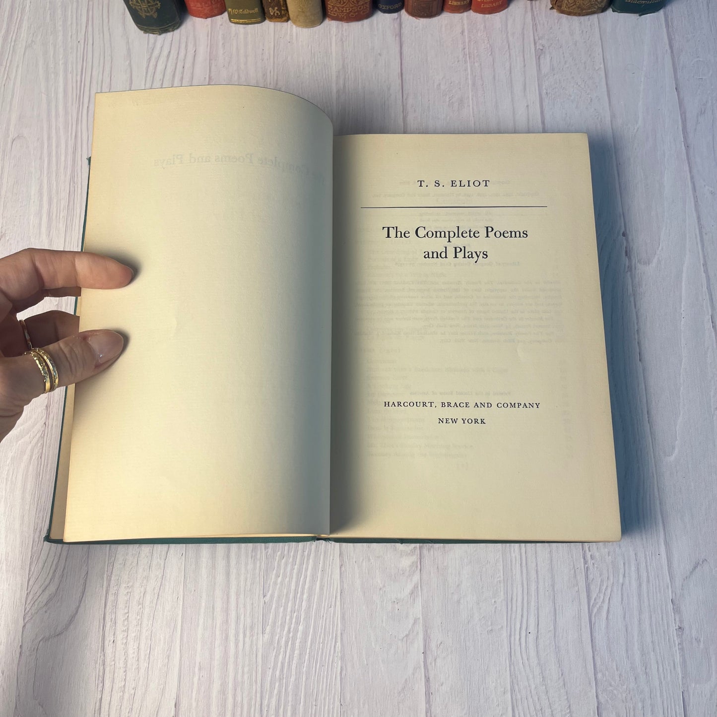 The Complete Poems and Plays – T. S. Eliot (1952 Hardcover, Harcourt, Brace &amp; Company)