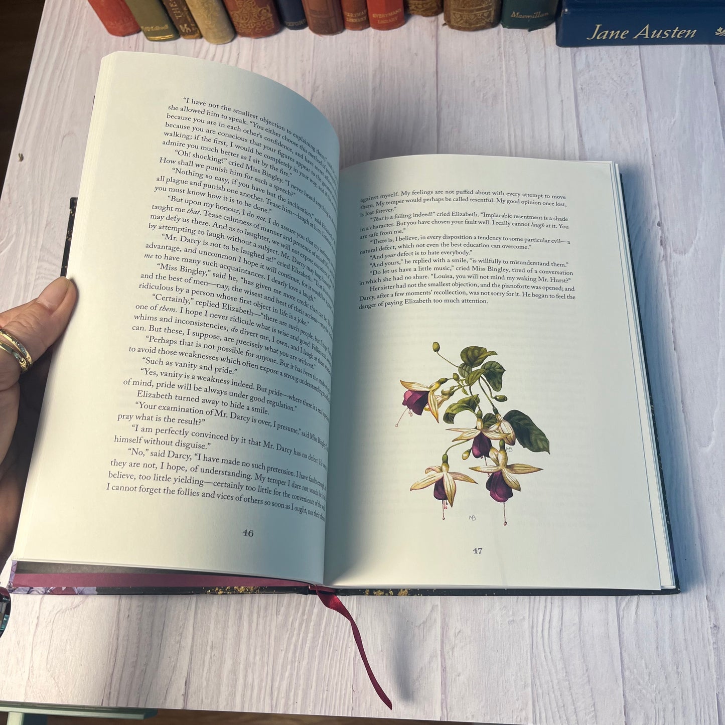 Pride and Prejudice – Jane Austen  (Illustrated Edition by Marjolein Bastin) 2018 Hardcover (Andrews McMeel)