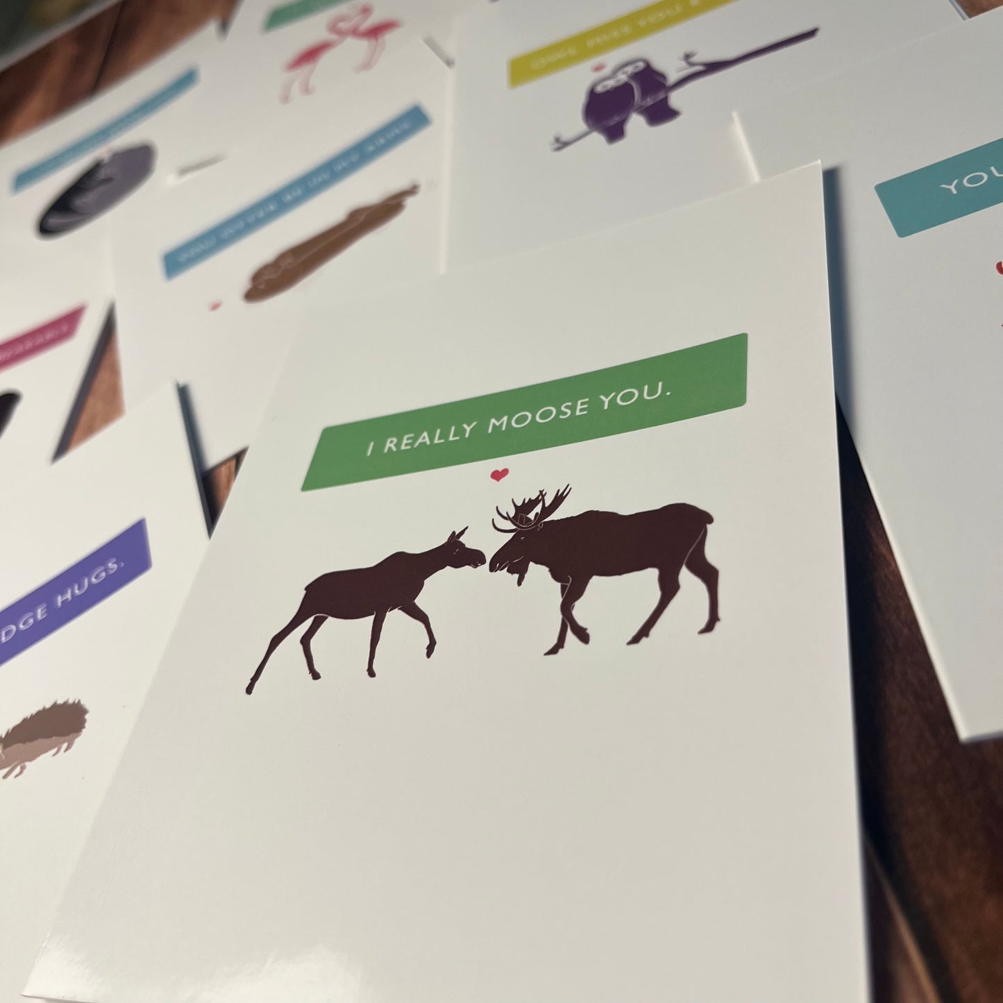 “I Miss You” Animal Pun Card Pack – Set of 10
