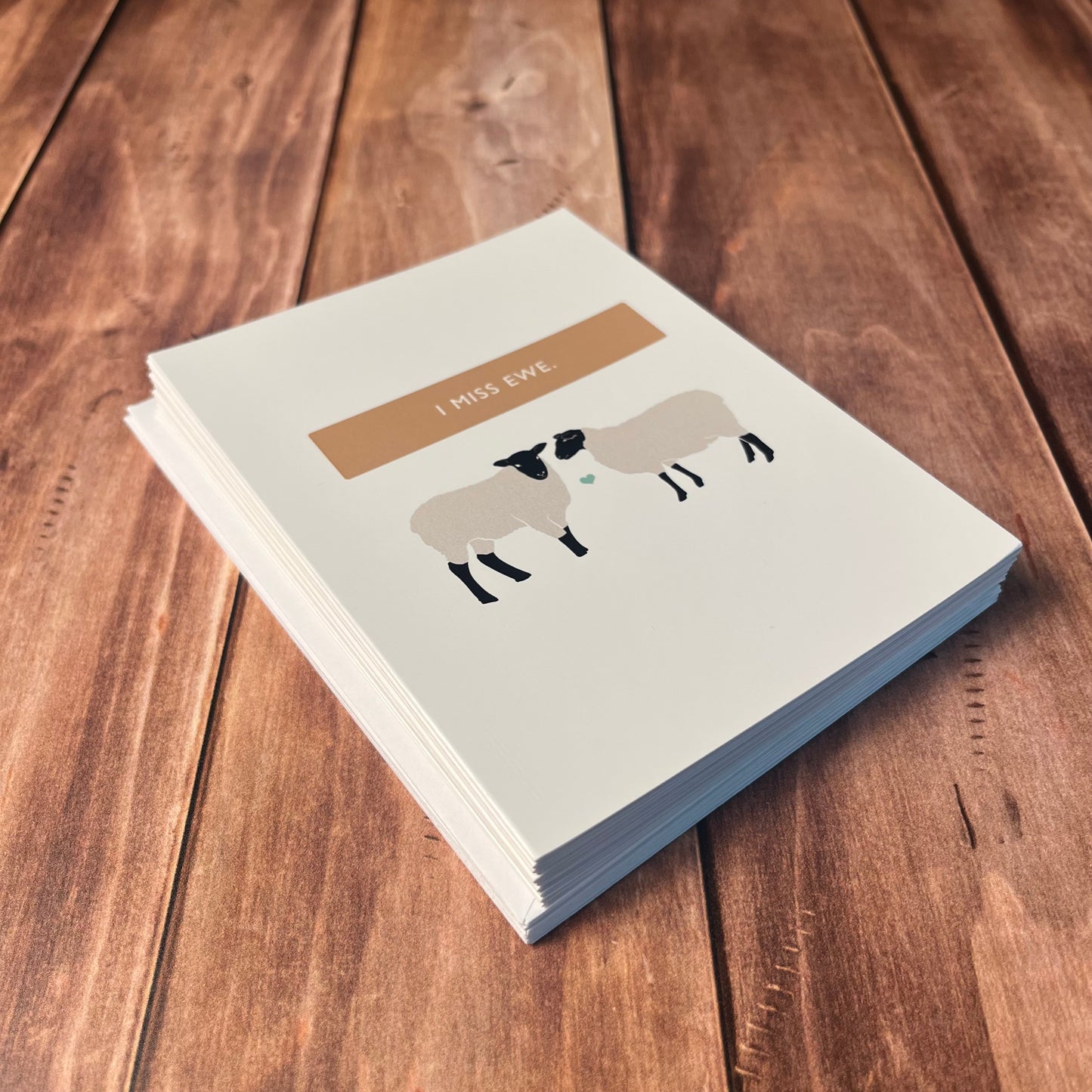 “I Miss You” Animal Pun Card Pack – Set of 10