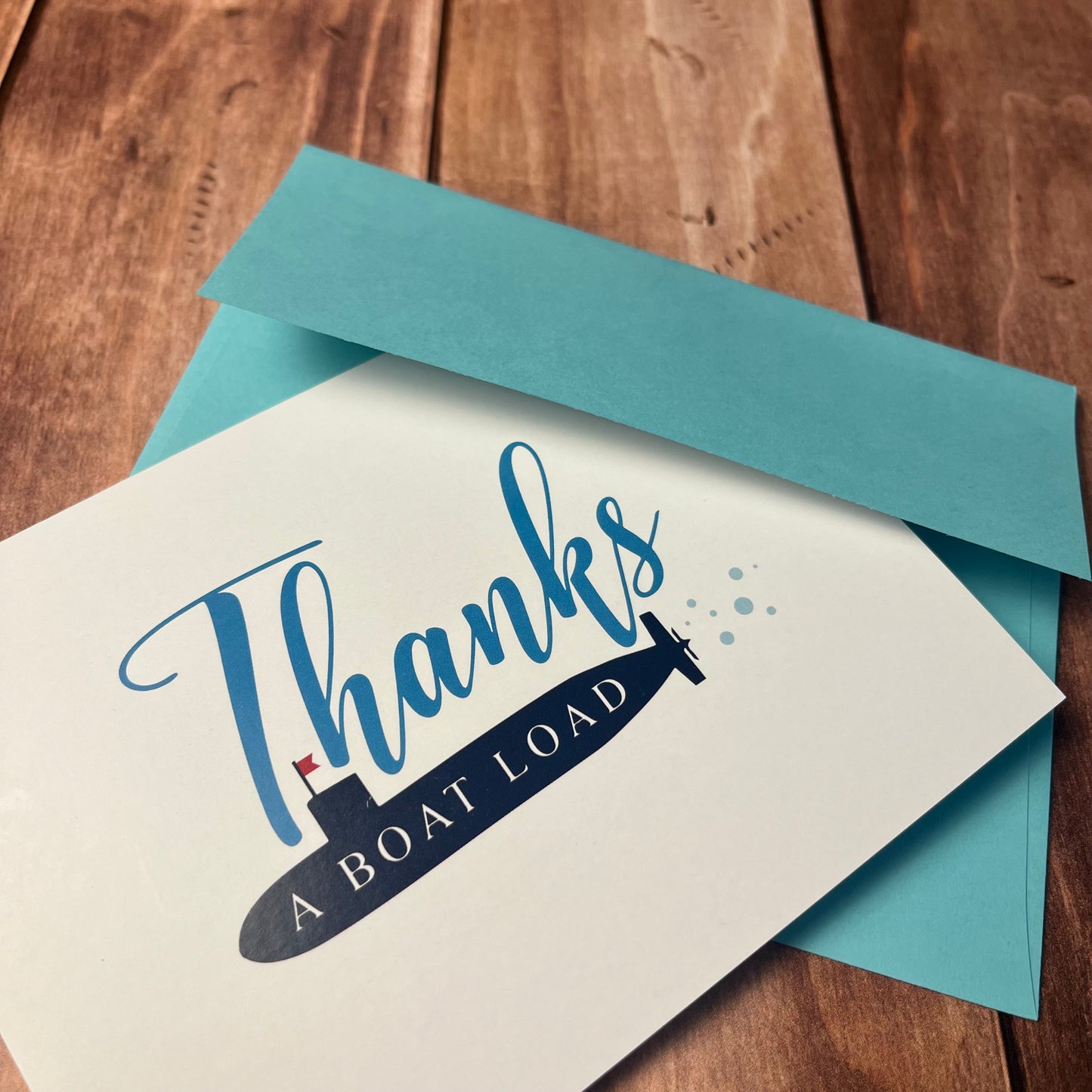 “Thanks a Boatload” Submarine Thank You Cards – Set of 10