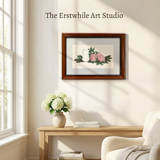 Pitcher and Peonies - Original Framed Artwork