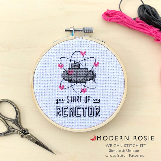 You Start Up My Reactor - Cute Submarine Cross Stitch Pattern (Download)